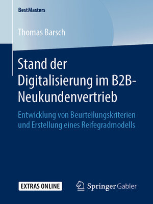 cover image of Stand der Digitalisierung im B2B-Neukundenvertrieb